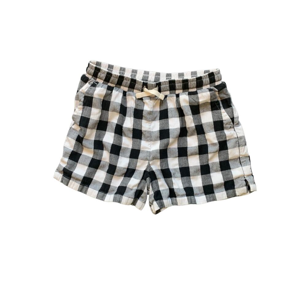 Primary Black & White Checkered Shorts 8-9